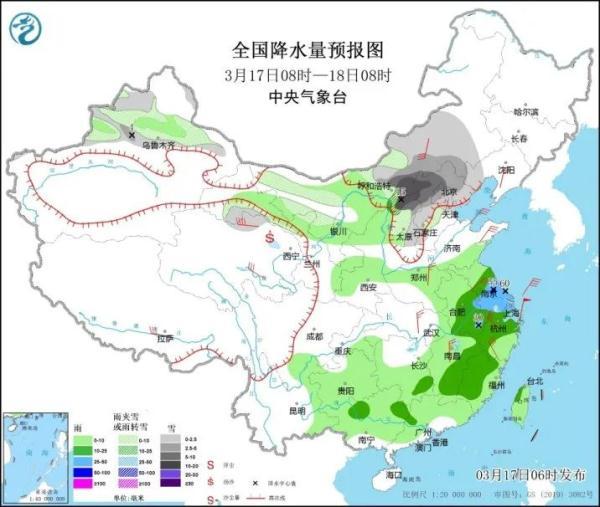 北京城区降雨量已达大雨量级！多区大风预警中